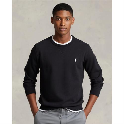 Polo Ralph Lauren Doubleknit Sweatshirt Mand Polo Black/cream Pp Sweatshirts Str M - hos Magasin