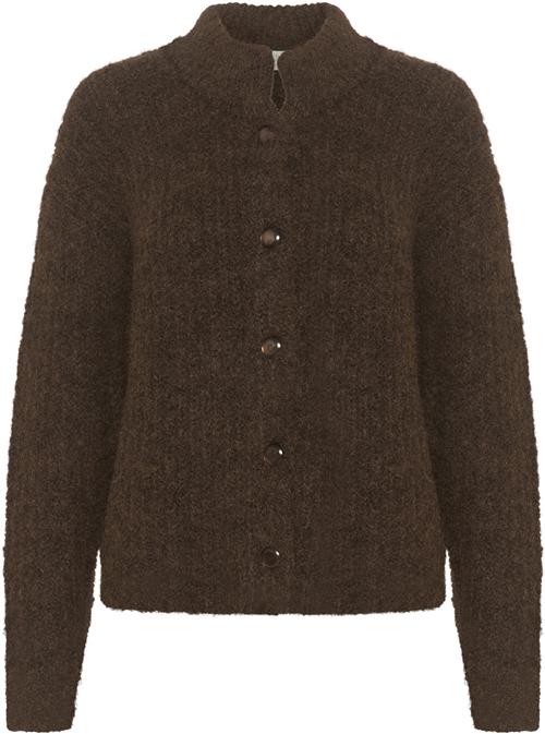 Se Kaffe Kaane Knit Cardigan Kvinde Java Melange Cardigans Str XL - hos Magasin ved Magasin