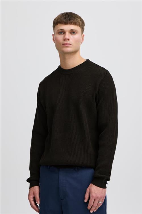 Se !Solid Sdhami Mand True Black Sweaters Regular Fit Str S - hos Magasin ved Magasin