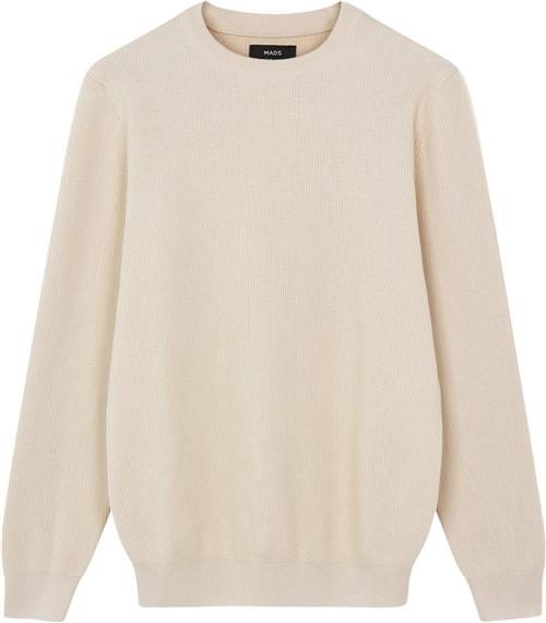 Mads Nørgaard - Copenhagen Tight Cotton Emil Knit Mand Sand Sweaters Str S - hos Magasin