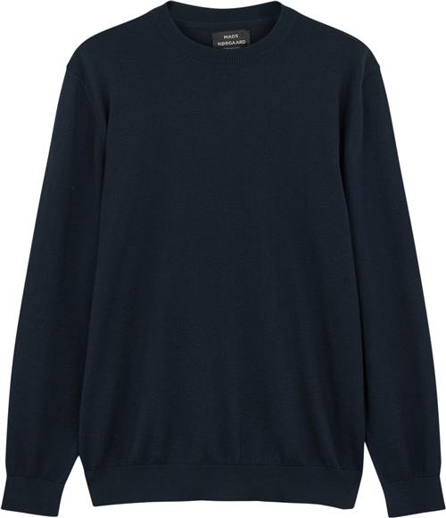 Mads Nørgaard - Copenhagen Tight Cotton Karsten Knit Mand Blå Sweaters Str S - hos Magasin