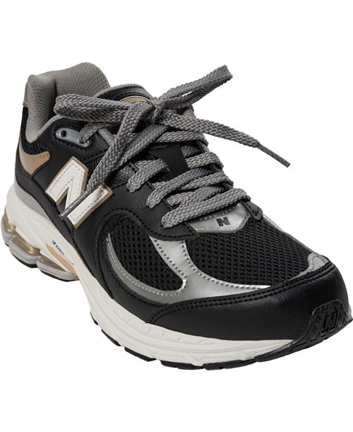 New Balance New Balance 2002 Kids Lace Black Sneakers Str 22,5 - hos Magasin