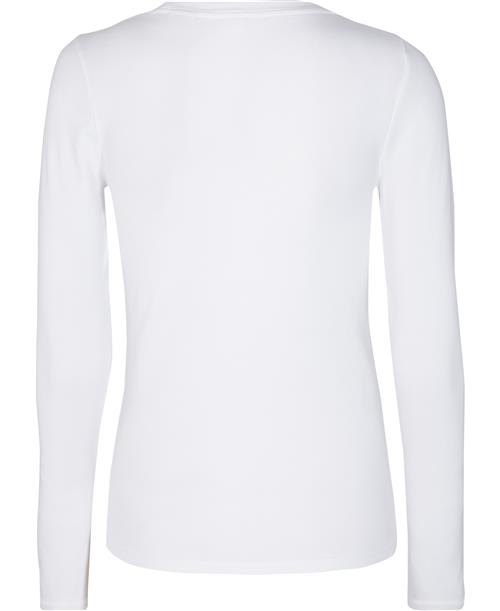 Levi's LS Baby TEE White + Kvinde Hvid Langærmede T-shirts Str S - hos Magasin