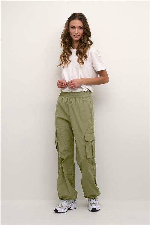 Se Kaffe Kamarie Cargo Pants Kvinde Grape Leaf Cargo Bukser Str 36 - hos Magasin ved Magasin