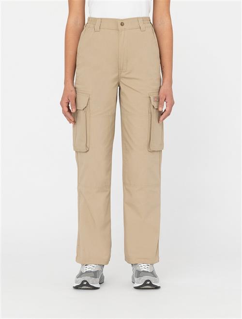 Se Dickies Comba Elasticated Cargo Khaki Kvinde Khaki Cargo Bukser Str 28 - hos Magasin ved Magasin