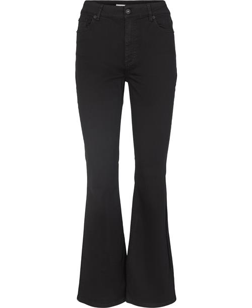 Se Magasin du Nord Collection Magasin Luna 1O Kvinde Black Flared Jeans Str S Bomuld ved Magasin