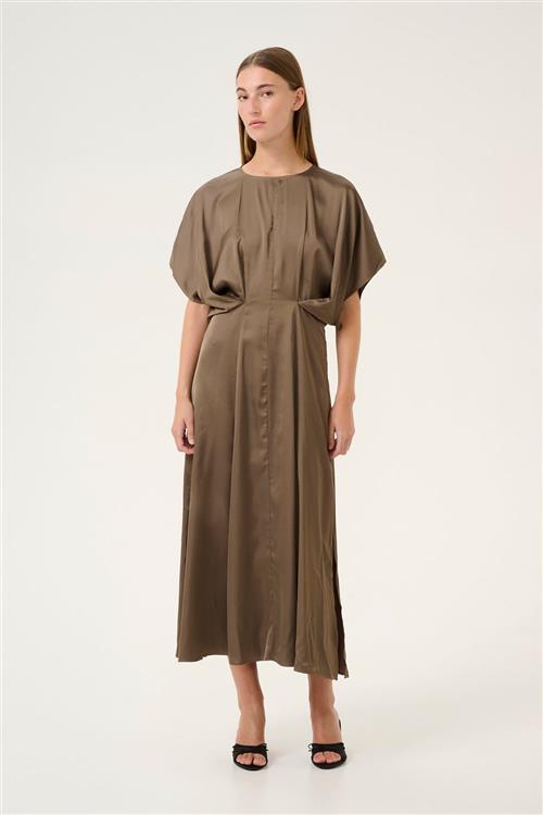 Karen by Simonsen Kbpeel Oline Dress Kvinde Walnut Maxi Kjoler Str 42 - hos Magasin