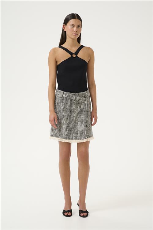 Karen by Simonsen Kbritt Skirt Kvinde Thunderstorm Korte Nederdele Regular Fit Str 36 - hos Magasin