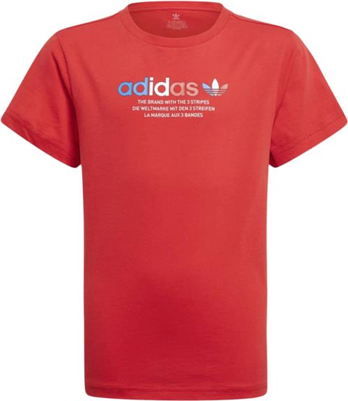 Se adidas TEE Mand Red Kortærmede T-shirts Str 152 - Bomuld hos Magasin ved Magasin