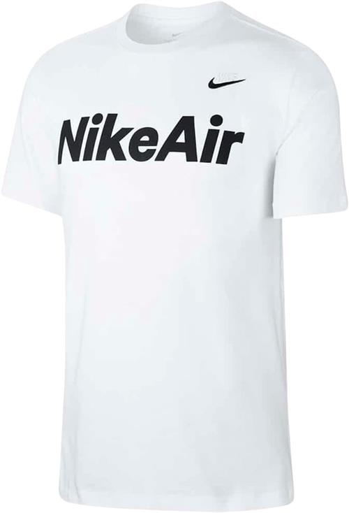 Se Nike Nike AIR Men's Tshirt Mand Black Kortærmede T-shirts Str L - Bomuld hos Magasin ved Magasin