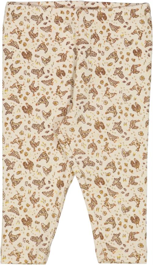 Wheat Jersey Leggings Silas Str 68/6m - Fossil Chicken Leggings Bomuld hos Magasin