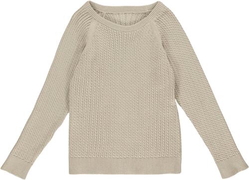 Se Müsli by Green Cotton Knit Cable Sweater Str 128 - 0wqs Strik Bomuld hos Magasin ved Magasin