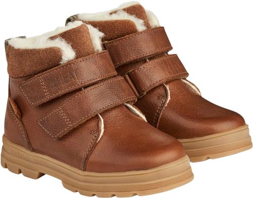 Wheat Dry Velcro Tex Støvle Cognac Støvler Str 26 - Uld hos Magasin