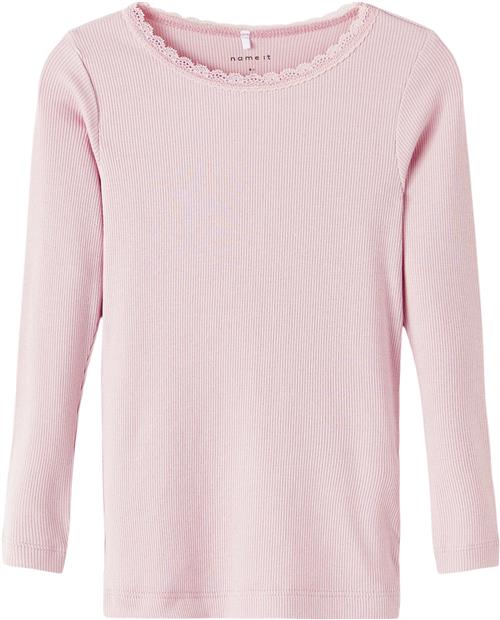 Name It Nmfkab LS TOP Noos Str 92 Piger - Parfait Pink Langærmede T-shirts hos Magasin