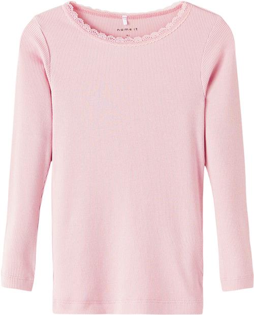 Name It Nmfkab LS TOP Noos Str 110 Piger - Parfait Pink Langærmede T-shirts hos Magasin