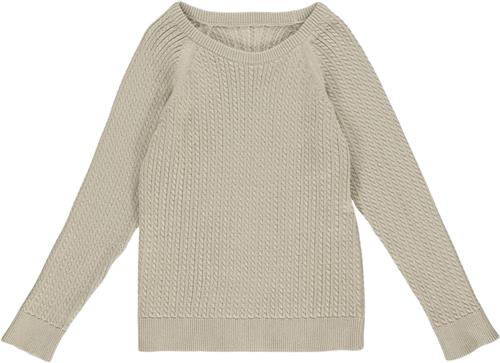 Müsli by Green Cotton Knit Cable Sweater Str 110 - 0wqs Strik Bomuld hos Magasin