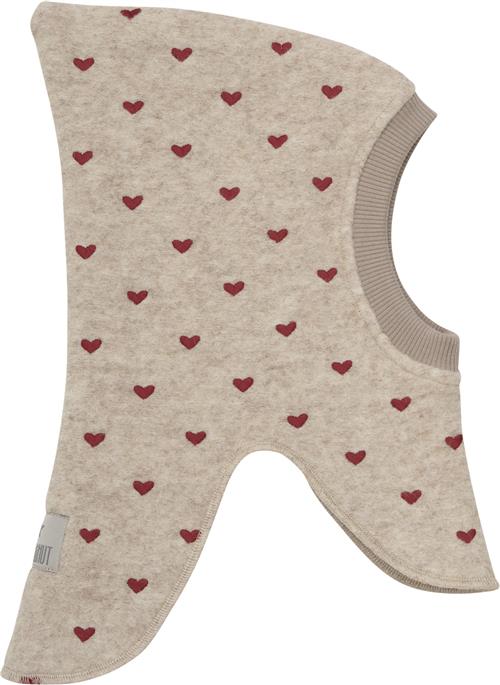 Huttelihut Balaclava Hearts Emb. Wool 52\2-4Y - Elefanthuer Merino hos Magasin