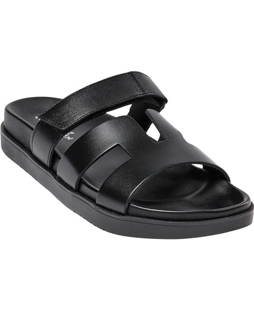 Shoe Biz Vino Vaqueta Kvinde Black Flade Sandaler Str 38 - hos Magasin