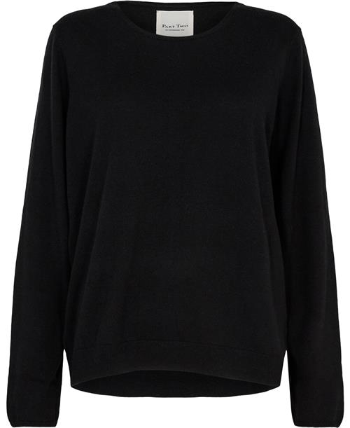 Se Part Two Adelinepw PU Kvinde Black Sweaters Relaxed Fit Str L - hos Magasin ved Magasin