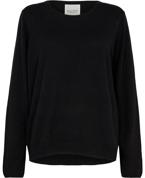 Se Part Two Adelinepw PU Kvinde Black Sweaters Relaxed Fit Str XL - hos Magasin ved Magasin