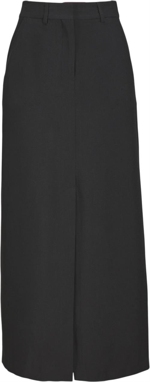 JJXX Jxmary MW Long Skirt PNT Kvinde Sort Maxi Nederdele Str XL - hos Magasin