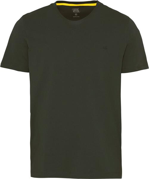 Camel Active NOS Tshirt 1/2 Arm Mand Leaf Green Kortærmede T-shirts Str L - Bomuld hos Magasin