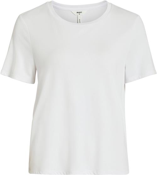 Se Object Objannie S/S Tshirt Noos Kvinde White Kortærmede T-shirts Str L - hos Magasin ved Magasin