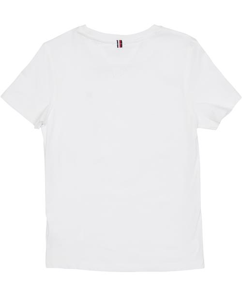 Tommy Hilfiger Tshirt Str 8 år / 128 cm - Hvid Kortærmede T-shirts Bomuld hos Magasin