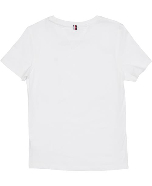 Tommy Hilfiger Tshirt Str 12 år / 152 cm - Hvid Kortærmede T-shirts Bomuld hos Magasin