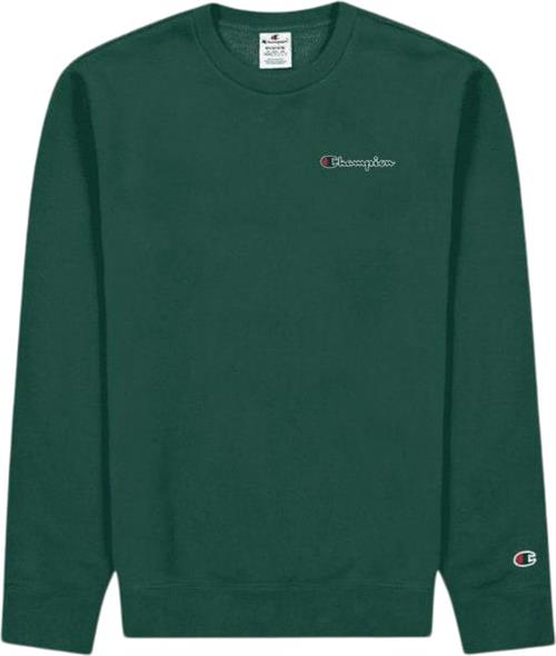 Champion Crewneck Sweatshirt Mand Green Sweatshirts Str XS - Bomuld hos Magasin