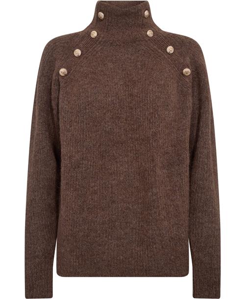 Se PBO ¤ Graham Knit Sweater ¤ Kvinde Chocolate Brown Sweaters Str XL - hos Magasin ved Magasin