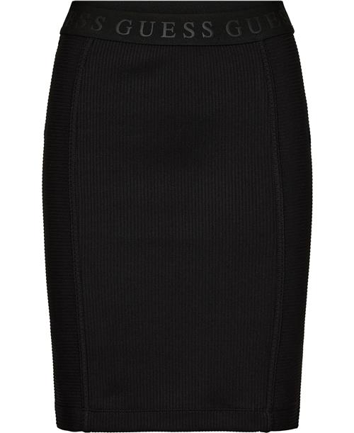 GUESS EMI Bodycon Skirt Kvinde Jet Black A996 Korte Nederdele Str S - hos Magasin