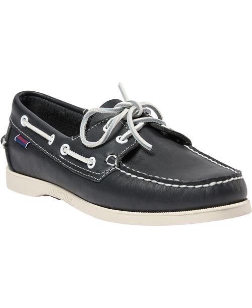 Sebago Docksides Portland Mand Navy Sejlersko Str 43,5 - Læder hos Magasin