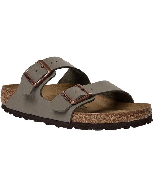 Birkenstock Arizona Bfbc Stone Kvinde Brown Flade Sandaler Str 46 - hos Magasin