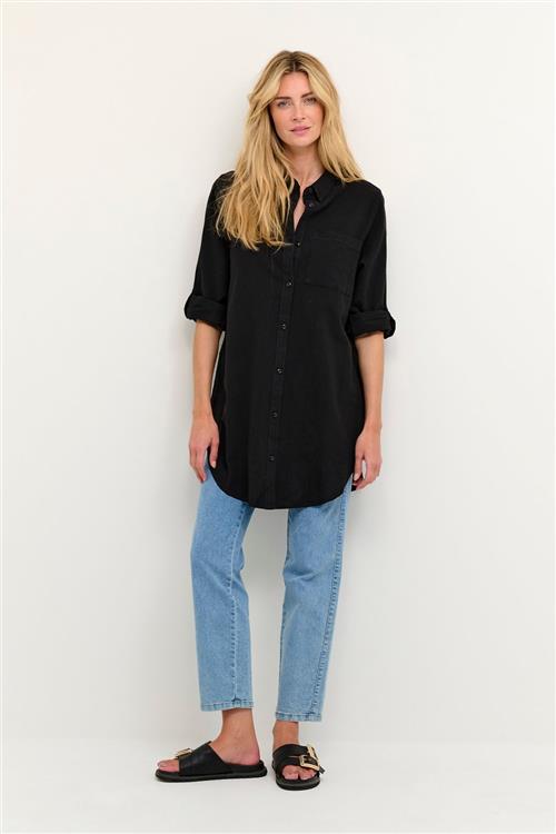 Se Kaffe Kanaya Shirt Tunic Kvinde Black Deep Tunikaer Str 34 - Bomuld hos Magasin ved Magasin