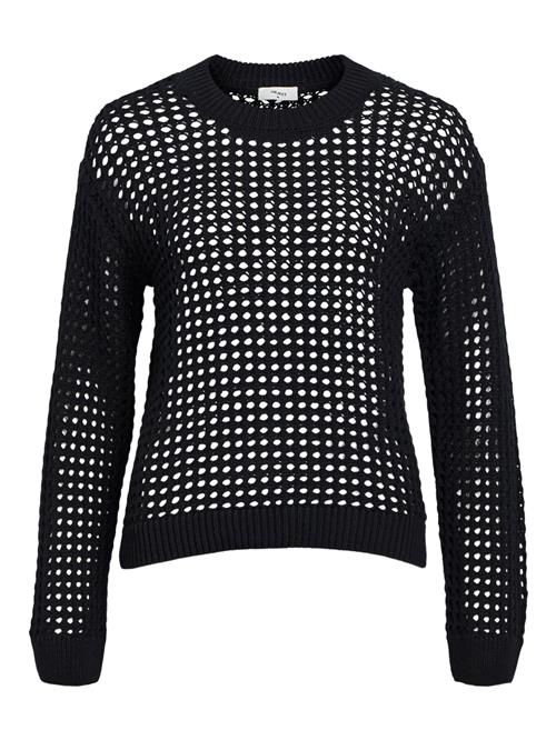 Se Object Objcharlie L/S Knit Pullover Noos Kvinde Black/col Toppe Str L - hos Magasin ved Magasin