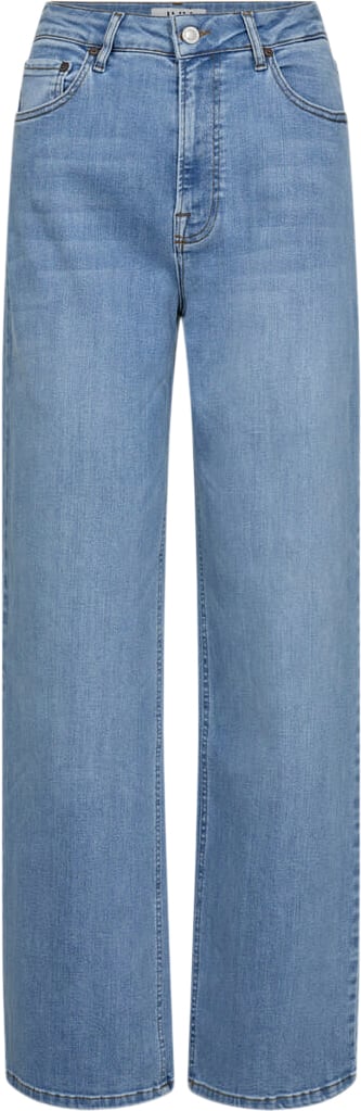 Se IVY Copenhagen Ivybrooke Earthxswan Jeans Wash Capri Blue Kvinde Denim Blue Straight Jeans Str 29 / 32 - hos Magasin ved Magasin