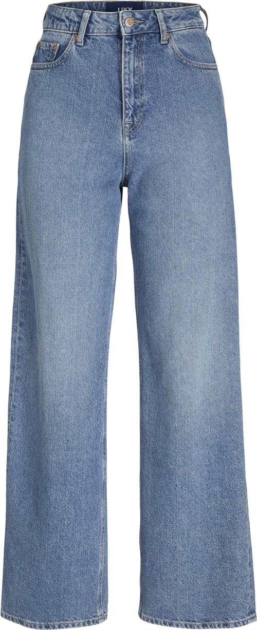 Se JJXX Jxtokyo Wide HW Rr6009 DNM Noos Kvinde Light Blue Denim Bukser Med Lige Ben Str "30/""34" - hos Magasin ved Magasin