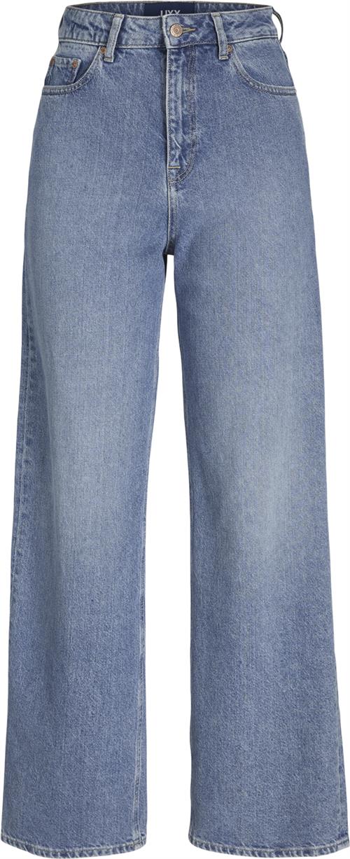 JJXX Jxtokyo Wide HW Rr6009 DNM Noos Kvinde Light Blue Denim Bukser Med Lige Ben Str "29/""32" - hos Magasin