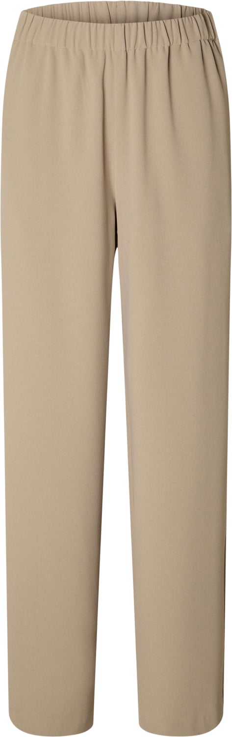 Se Selected Femme Slftinnirelaxed MW Wide Pant N NOO Kvinde Greige Bukser Med Brede Ben Str "40/""32" - hos Magasin ved Magasin