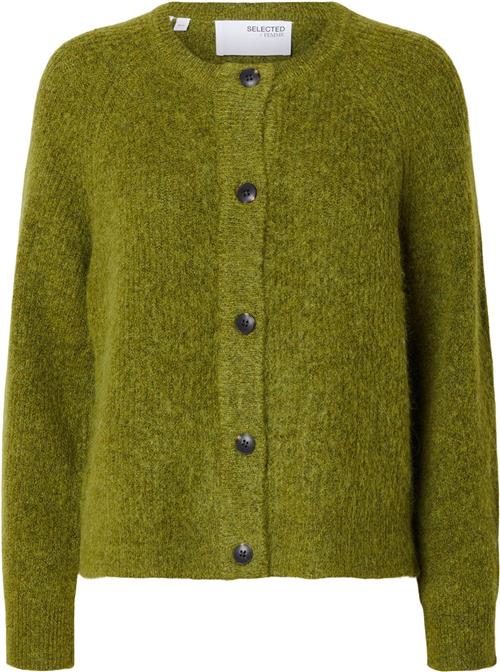 Selected Femme Slflulu LS Knit Short Cardigan B NO Kvinde Cardamom Seed/melange Cardigans Str XL - hos Magasin