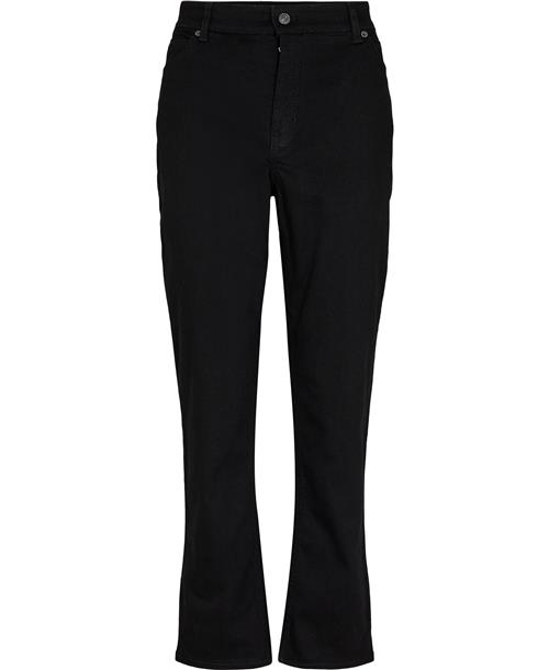 Se MAC Jeans Melanie Jeans Kvinde Sort Bukser Med Brede Ben Str W46 / L32 - hos Magasin ved Magasin