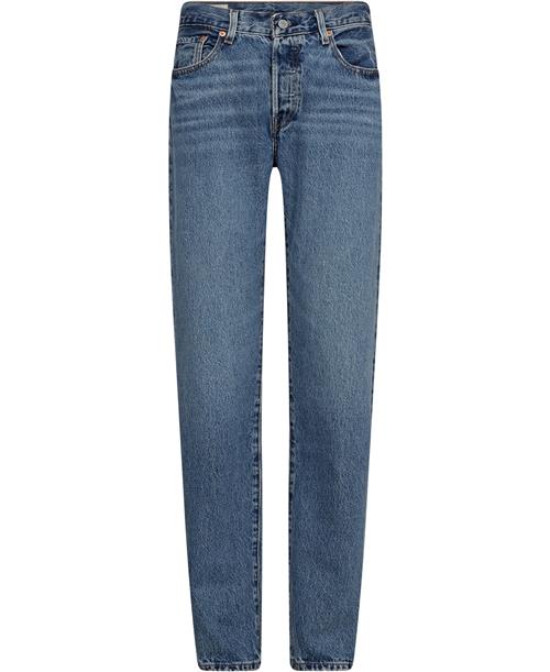 Levi's 501 90S NOT MY News Channel Kvinde Med Indigo - Worn In Straight Jeans Str W32 / L30 - hos Magasin