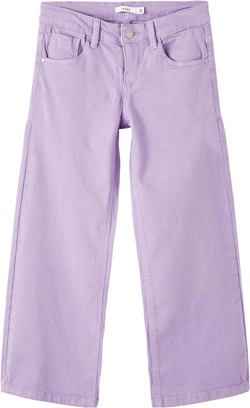 Name It Nkfrose Wide TWI Pant 1115tp Noos Str 152 - Sand Verbena Bukser hos Magasin