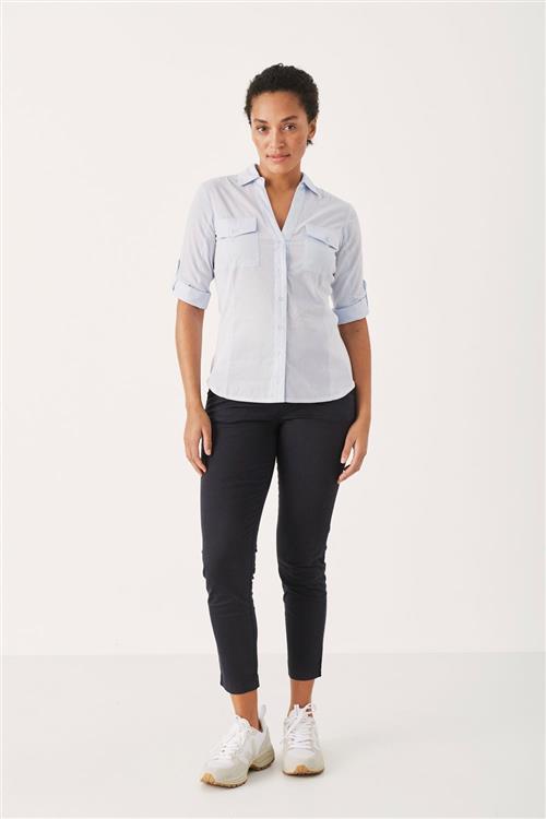 Part Two Soffyspw PA Soffyspw Kvinde Dark Navy Bukser Med Smalle Ben Casual Fit Str 42 - hos Magasin