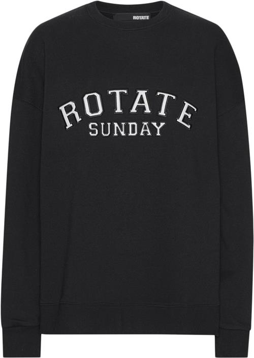 ROTATE Birger Christensen Sweat Classic Crewneck Kvinde Black Sweaters Str S - hos Magasin