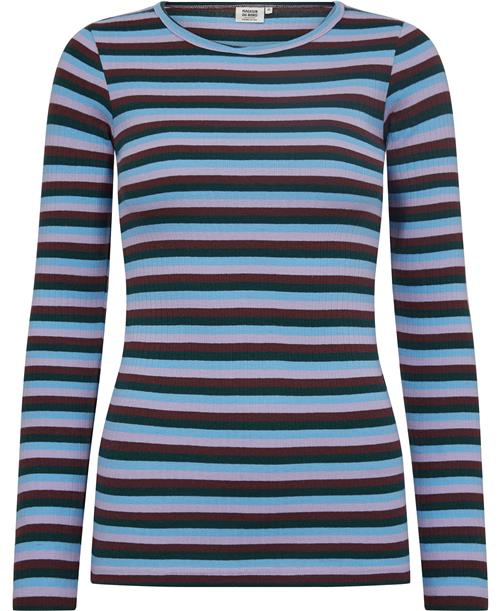 Magasin du Nord Collection Magasin Milla 1G Kvinde Autumn Multi Stripe Langærmede Tshirts Str XL Bomuld