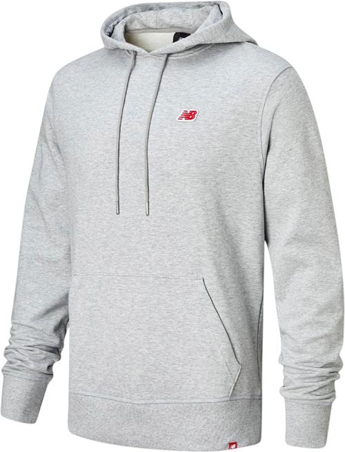 New Balance Small Pack Hoodie Mand Grey Hoodies Str S - Bomuld hos Magasin