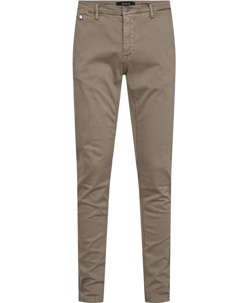 Replay Benni Chino Hyperflex Mand Sand Chinos Str 32/32 - Bomuld hos Magasin