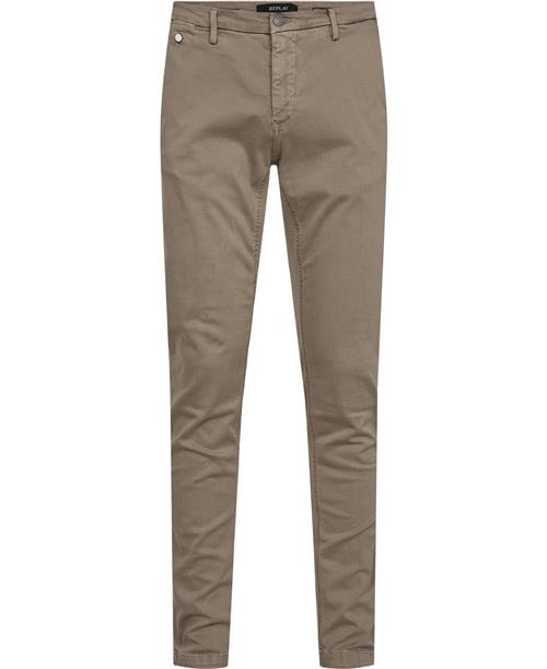 Replay Benni Chino Hyperflex Mand Sand Chinos Str 31/32 - Bomuld hos Magasin